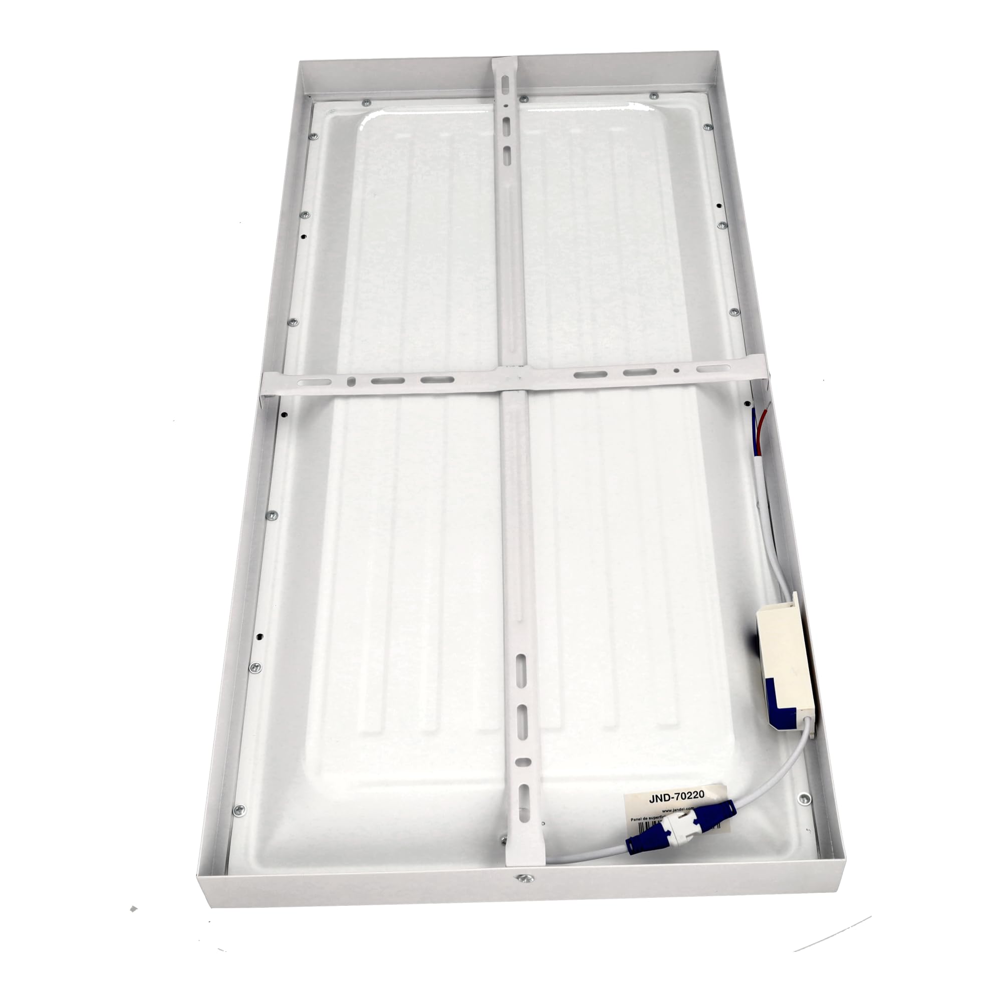 Jandei - Pack x4 Panel Plafón LED de Superficie Retroiluminado 60x30cm, Potencia 40W, 3600 Lumenes, Marco Blanco, Driver Incluído. Blanco Frío 6000k