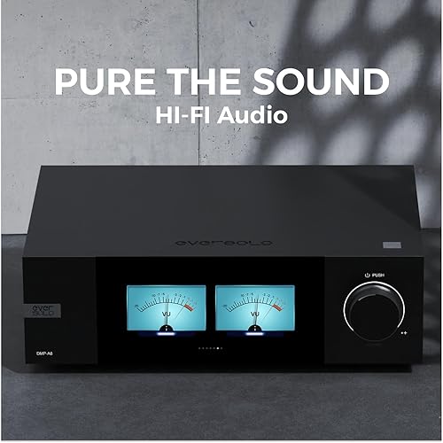 Vista 4 de EVERSOLO Streamers de música DMP-A6, reproductor de red, transmisor de música digital, DAC, servicio de música y transmisión MQA decodificación