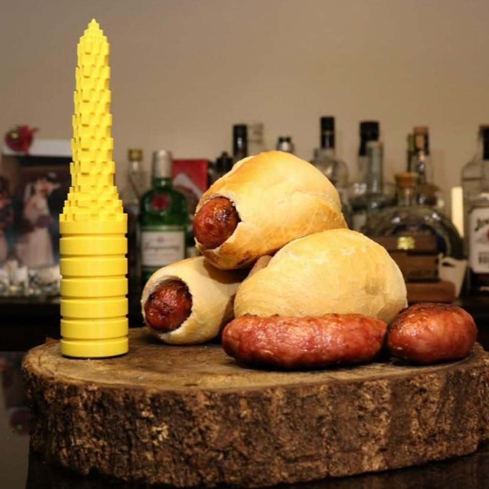 2pcs Hotdogger,Taladro De Pan Hot Dog,Perforador De Bollos Para Perritos Calientes,Suministros Para Hornear Para Asar a La Parrilla,Salchichas,Relleno Dsuministros Para Hornear
