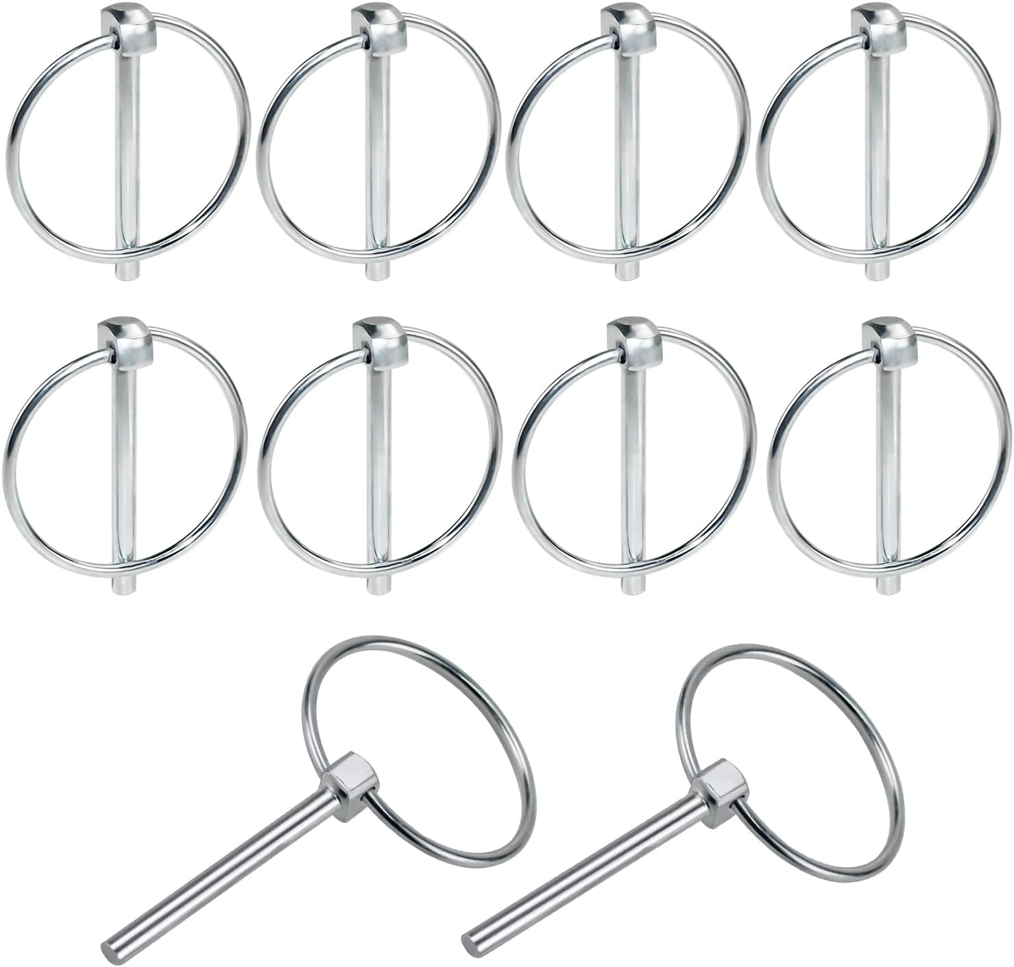 CCLIFE 50 tlg Klappstecker Klappsplinte Klappsplinten Sortiment Bolzen