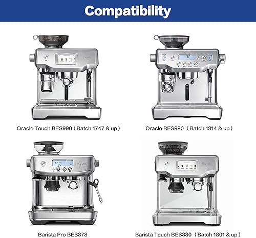 Miniatura 4 de Filtro - Filtro de agua de repuesto compatible con Breville Sage Claro Swiss para Oracle, Barista y Bambino - Comparar con la parte #BES008WHT0NUC1.