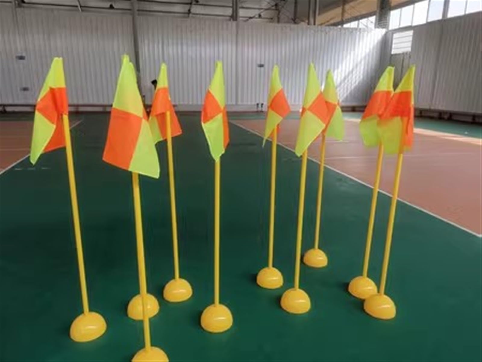 Bastones de Agilidad con Base, Slalom al Aire Libre para Entrenamiento de Agilidad y Entrenamiento de Habilidades Técnicas de Fútbol, Equipo de Entrenamiento Deportivo ( Size : 1.5m/59.1in , Color : 9