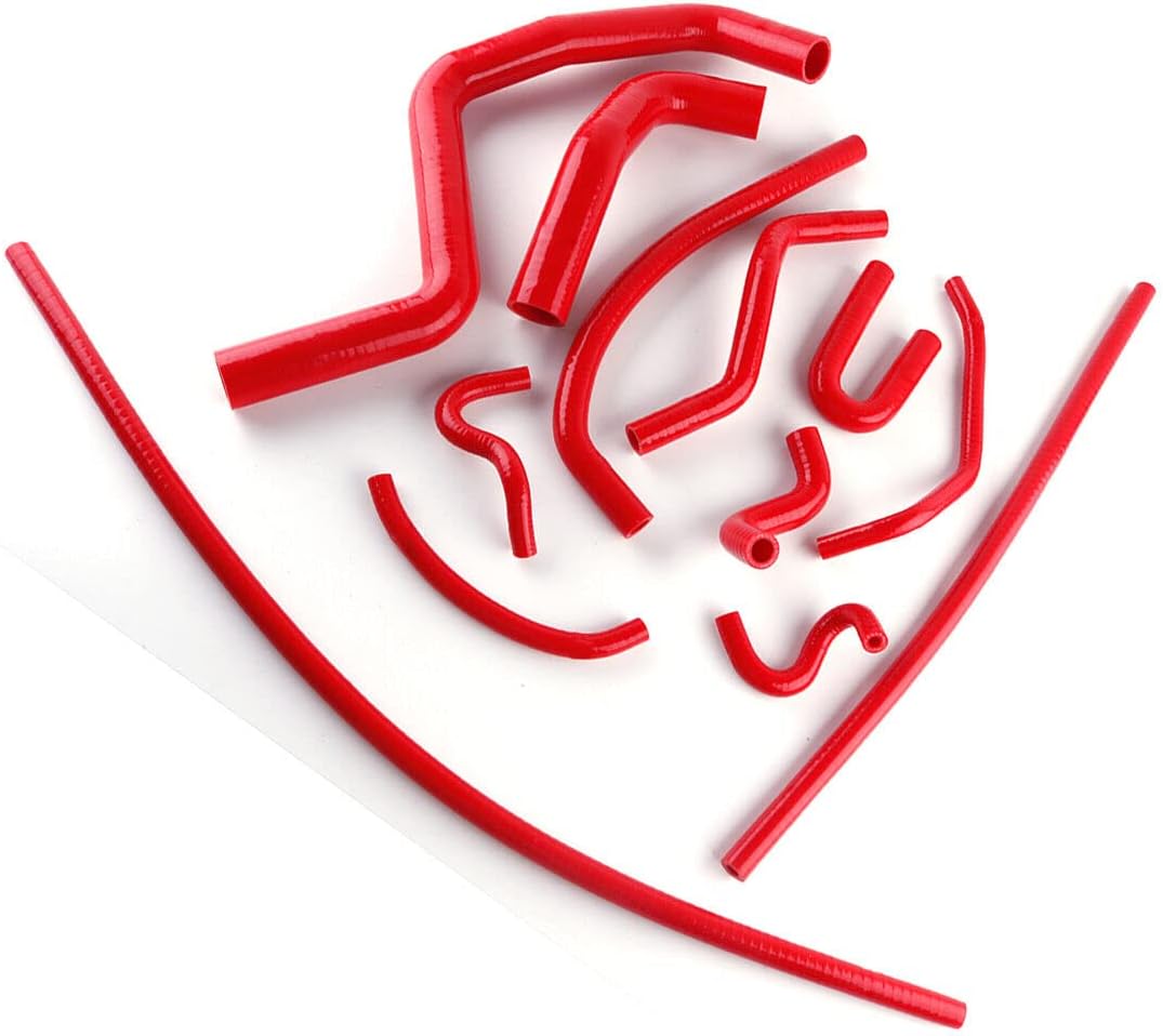 Performance 3 Layer Silicone Radiator Hose Kit Fit for Honda Acura Integra GS/LS/RS B18B1 DB7/DC4 1994-2001 95 (Red)