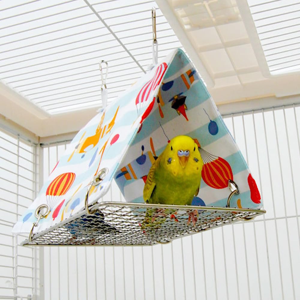 Amazon | IYOIYA バードテント 夏用 中型インコ テント 三角 夏 ベッド
