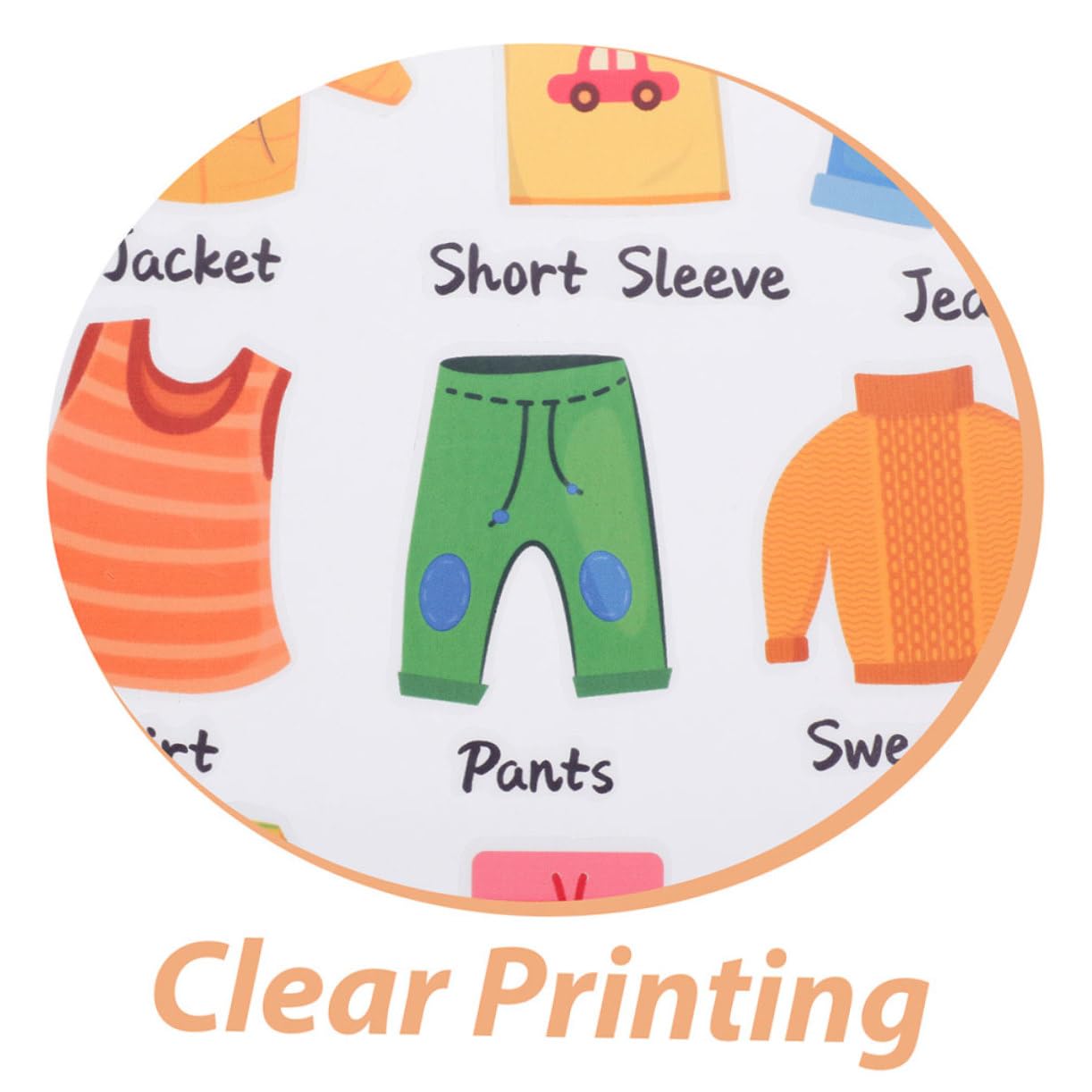 Kisangel 8sets Adesivi Per Classificazione Abbigliamento Decalcomanie Per Etichette Per Organizzazione Facile Applicazione e Rimozione Decorazione Per Camera