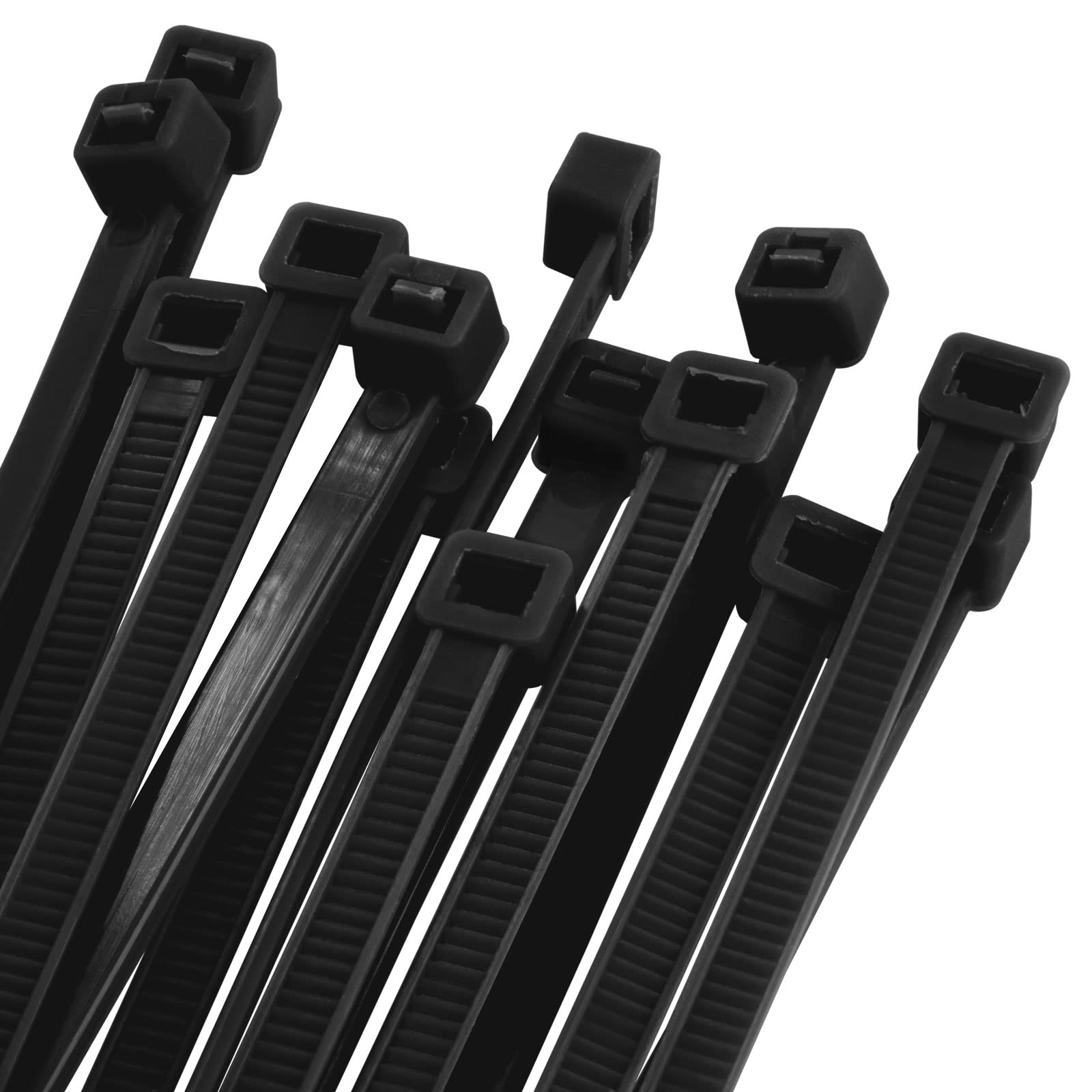100 Stück Kabelbinder Nylon, 200x4,6 Mm – Selbstsichernd, Zugfestigkeit 22kg Für Kabelmanagement | Blau, UV- & Hitzebeständig