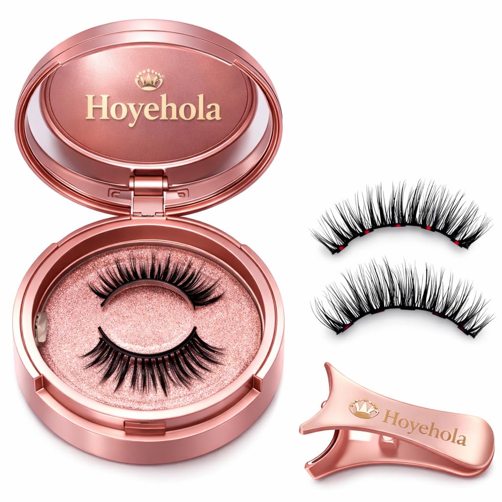 Magnetic Eyelashes No Glue | Soft Korean-Inspired Natural False Lashes with Applicator Natural Manga | Reusable Lightweight Lashes for Everyday & Occasion Makeup (Multicolour)-image-40