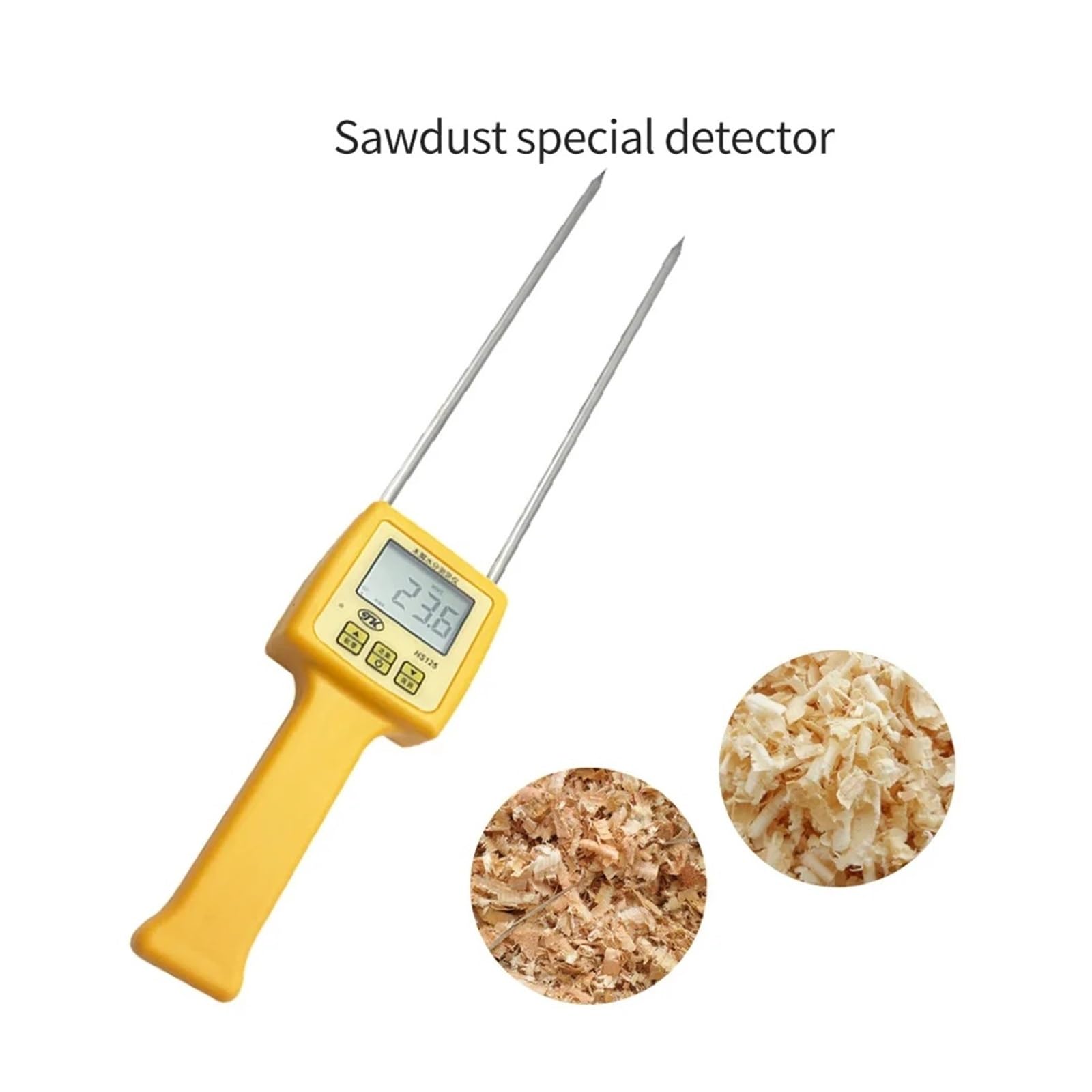 Feuchtigkeitsmessgerät, Portable Sawdust Moisture Meter Wood Chip Analyzer Tester HS125