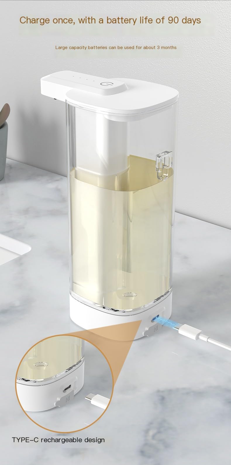 Nuovo dispenser automatico di sapone a induzione P13 schiuma lavatrice a mano alimentatore liquido dispenser sapone detergente a parete tipo gel