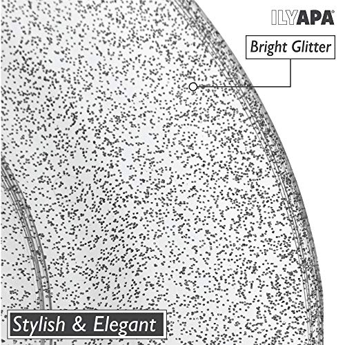 Ilyapa 12Oz Plastic Bowls Set Of 100 - Silver Glitter 12 Oz Heavy Duty Dessert Disposable Bowl Pack For Wedding Or Party… #TOP3