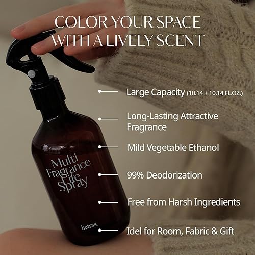 Miniatura 3 de hetras - Spray Life de 10.14 onzas líquidas x 2 unidades  Madera de hotel - Lujoso aroma a bosque  Ambientador de olores sin aerosol para