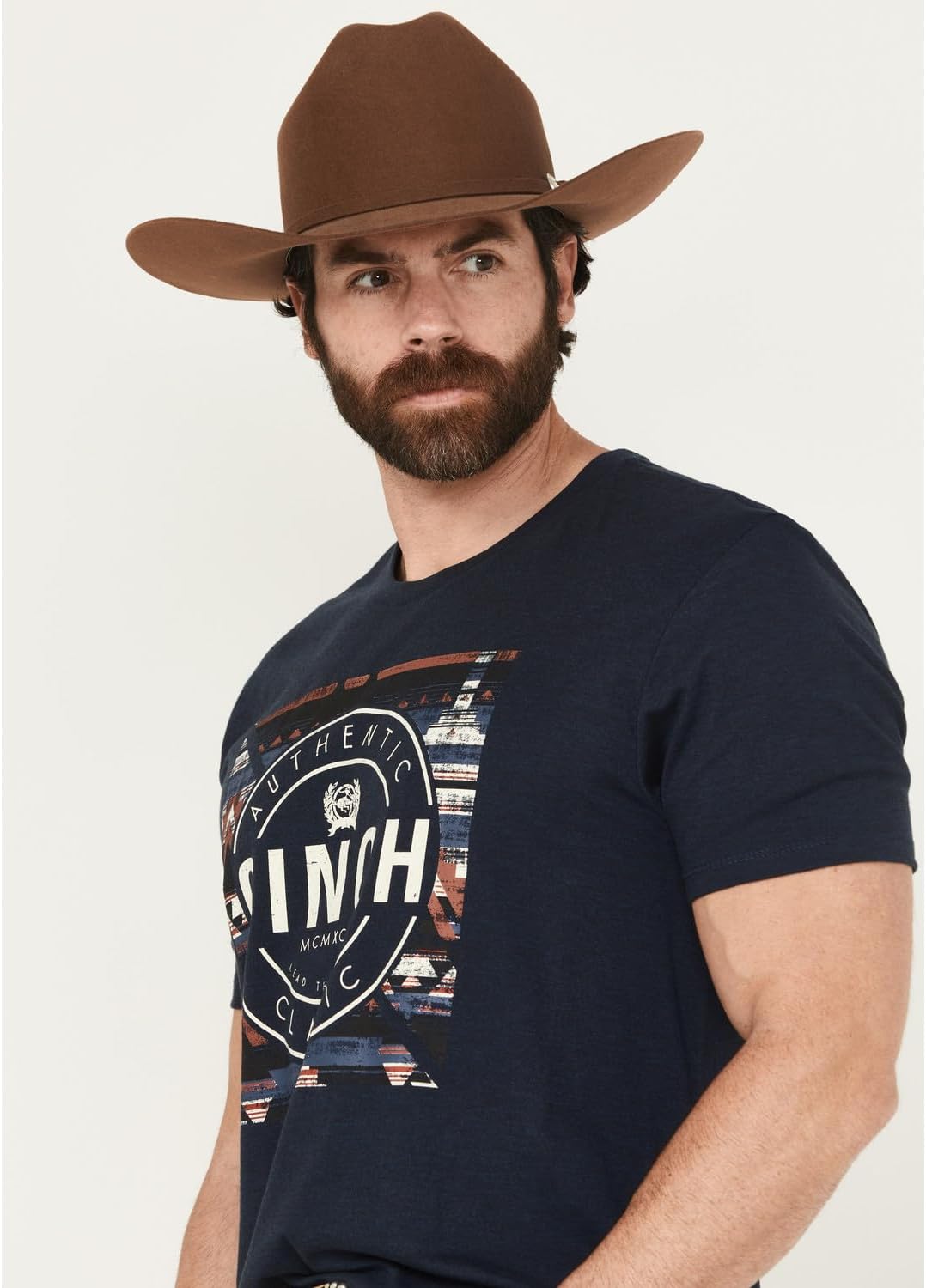 Cinch Men's Navy Short Sleeve Authentic T-Shirt