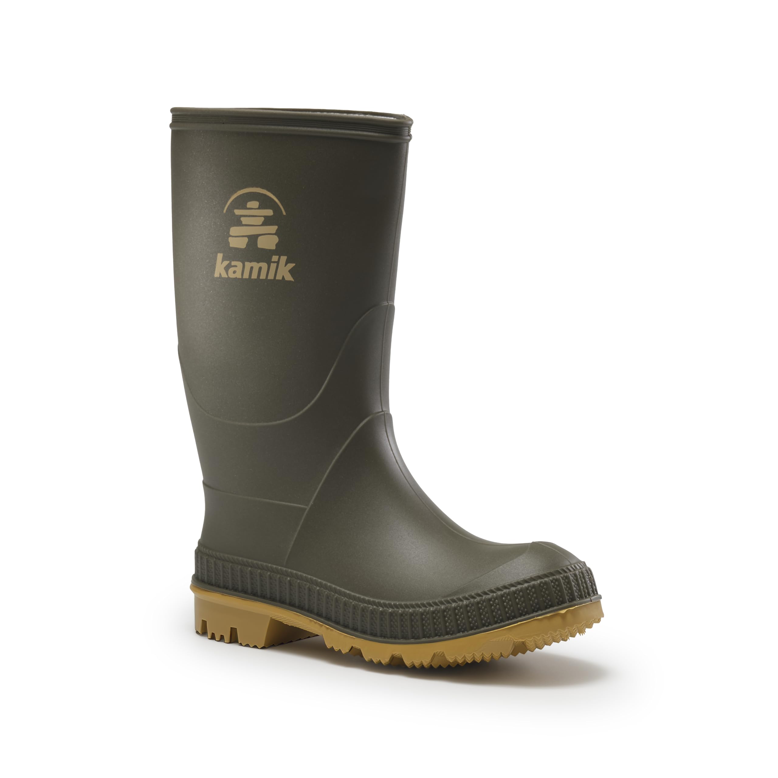 Kamik Unisex dziecięce kalosze Stomp, zielony - Zielony oliwkowy olej - 36 EU