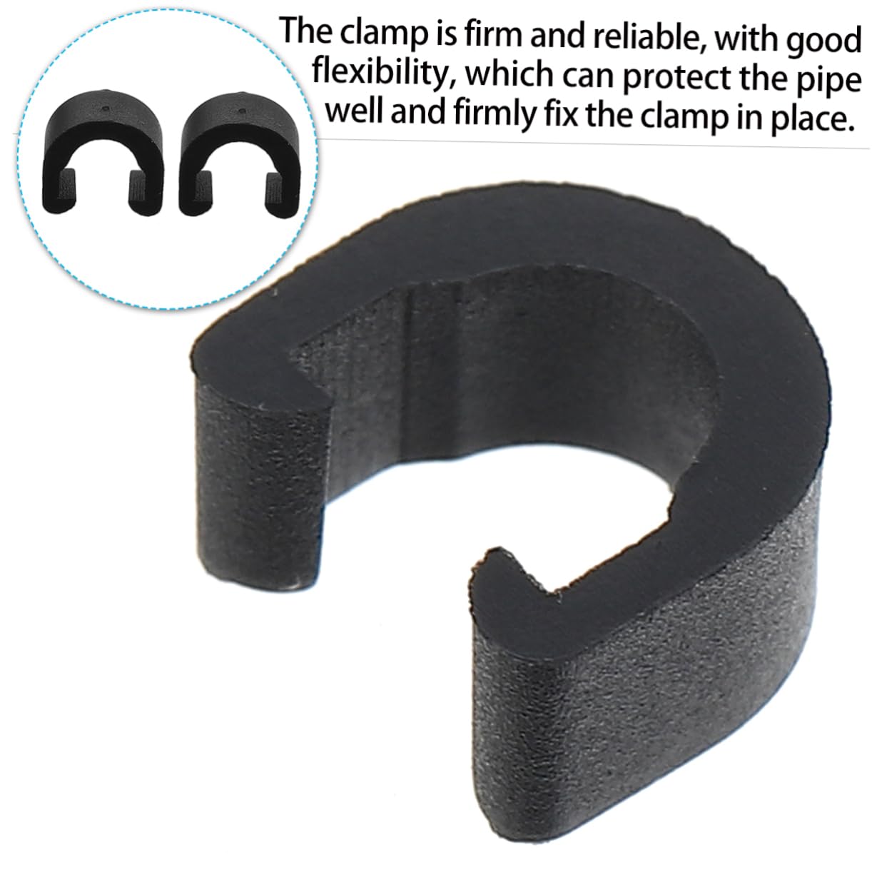 Happyyami 60 Pcs Fixed Tubing Clips Durable C Style Brake Cable Guides for Frame Lightweight Salt Resistant Reusable Clamps for Bike Hose and Tube Installation