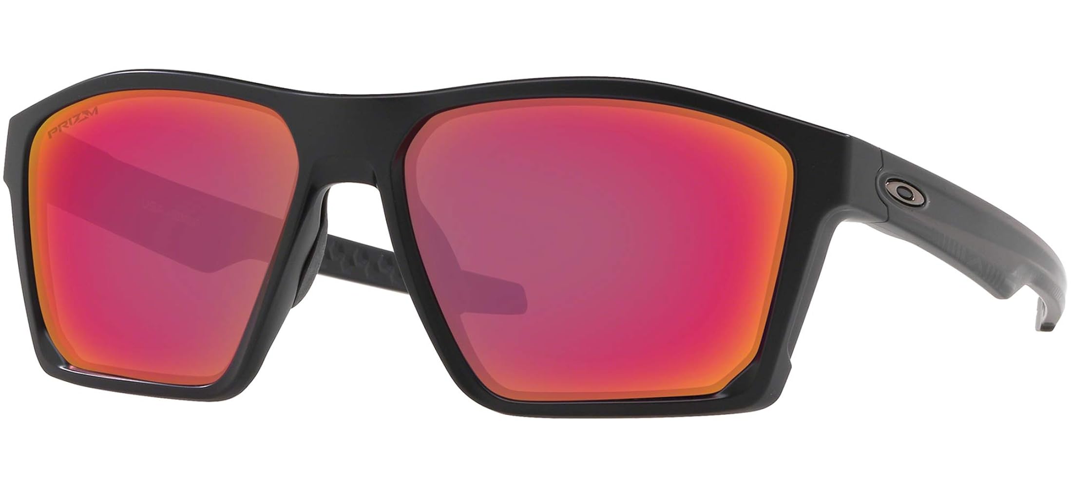 上 Oakley M size / 下point square L size Oakley OO7066-20 O2 XM Eyewear, Matte Black, Persimmon Lens