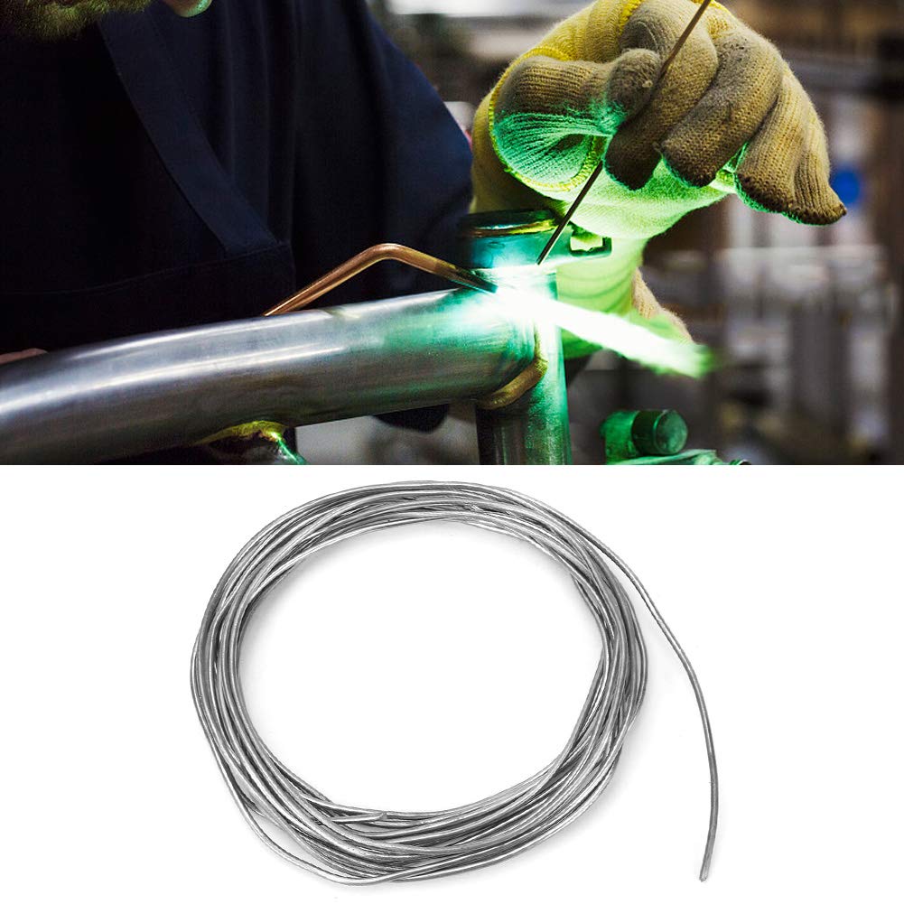 ANKROYU Copper Cored Wire, Low Temperature Copper Welding Rod, Copper Flux Welding Wire, Copper Welding Wire for Radiators Motors Batteries, Brazing Rods(4M)