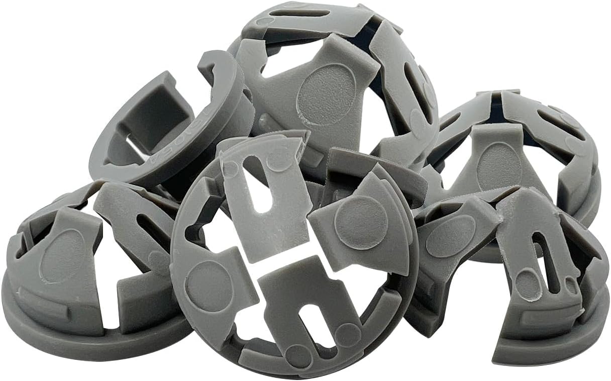 Dicio knockout cable connector 700 PCs push-in connector hole bushing connector snap in, knockout cable connector 3/8 in. non metallic cable clamp hole bushing for junction box