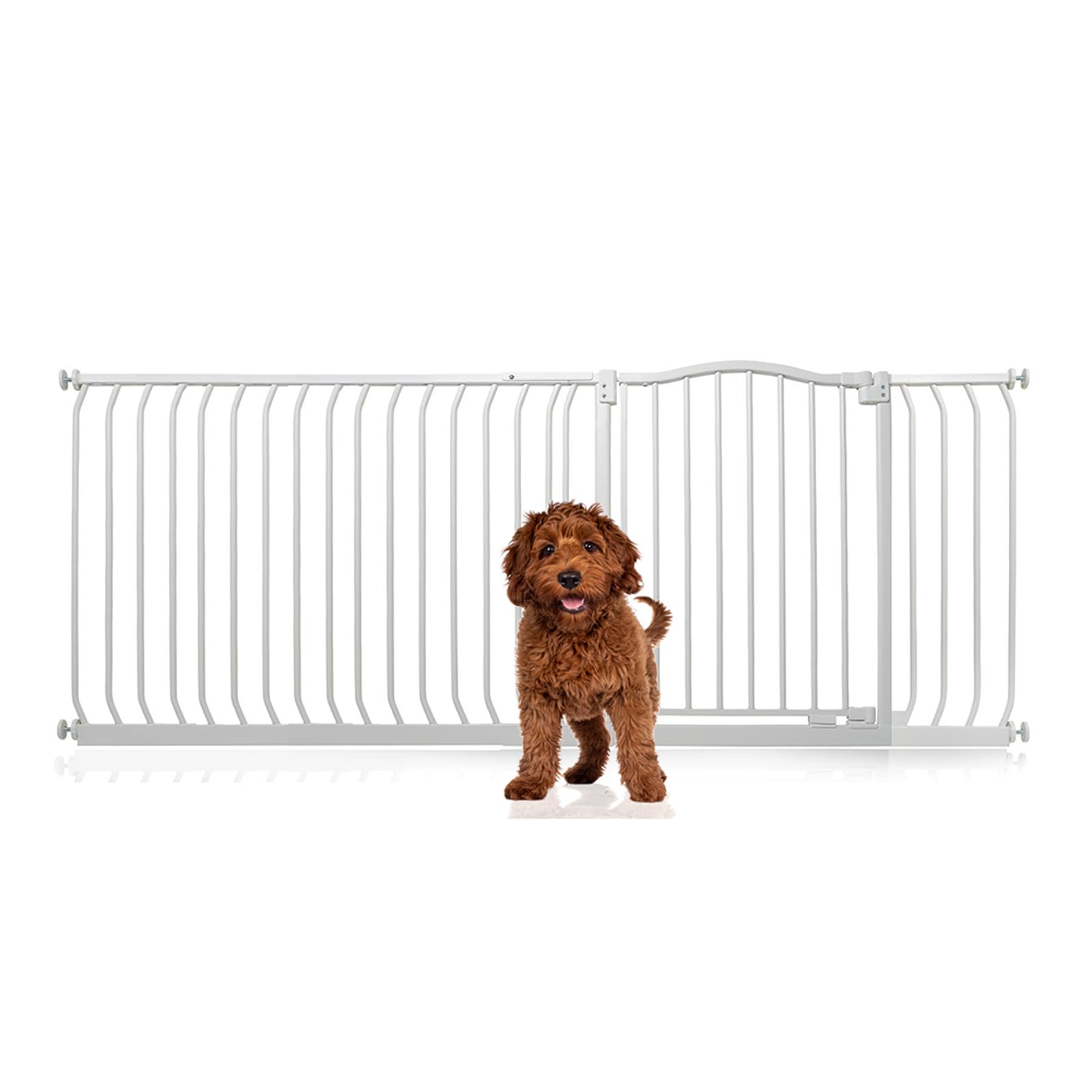 Bettacare Curved Top Dog Gate, 161cm - 170cm, Matt Black, Pressure Fit Pet Gate for Puppy and Dog, Easy Installation — view 47