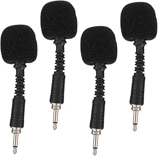 Vaguelly 4pcs Mini Microphone Noise Reduction Microphone Voice Recording Microphone In- Line Microphone Professional Microphone Noise Cancelling Microphone Pro Microphone In-line Microphone