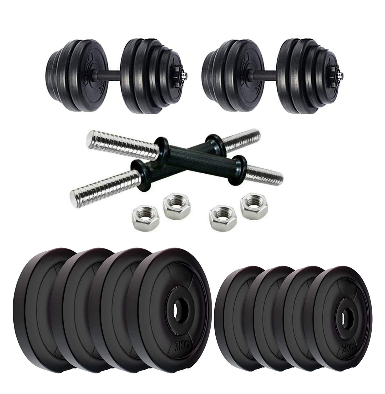 ENCANTO Dumbbell Set, Pvc Dumbbells Set, Weight Dumbbells Set, Pvc Dumbbell Plates, 16KG Pvc Plates, 1 Pair Solid Dumbbell Rods (B0CQGJ71V2) Amazon Price History, Amazon Price Tracker