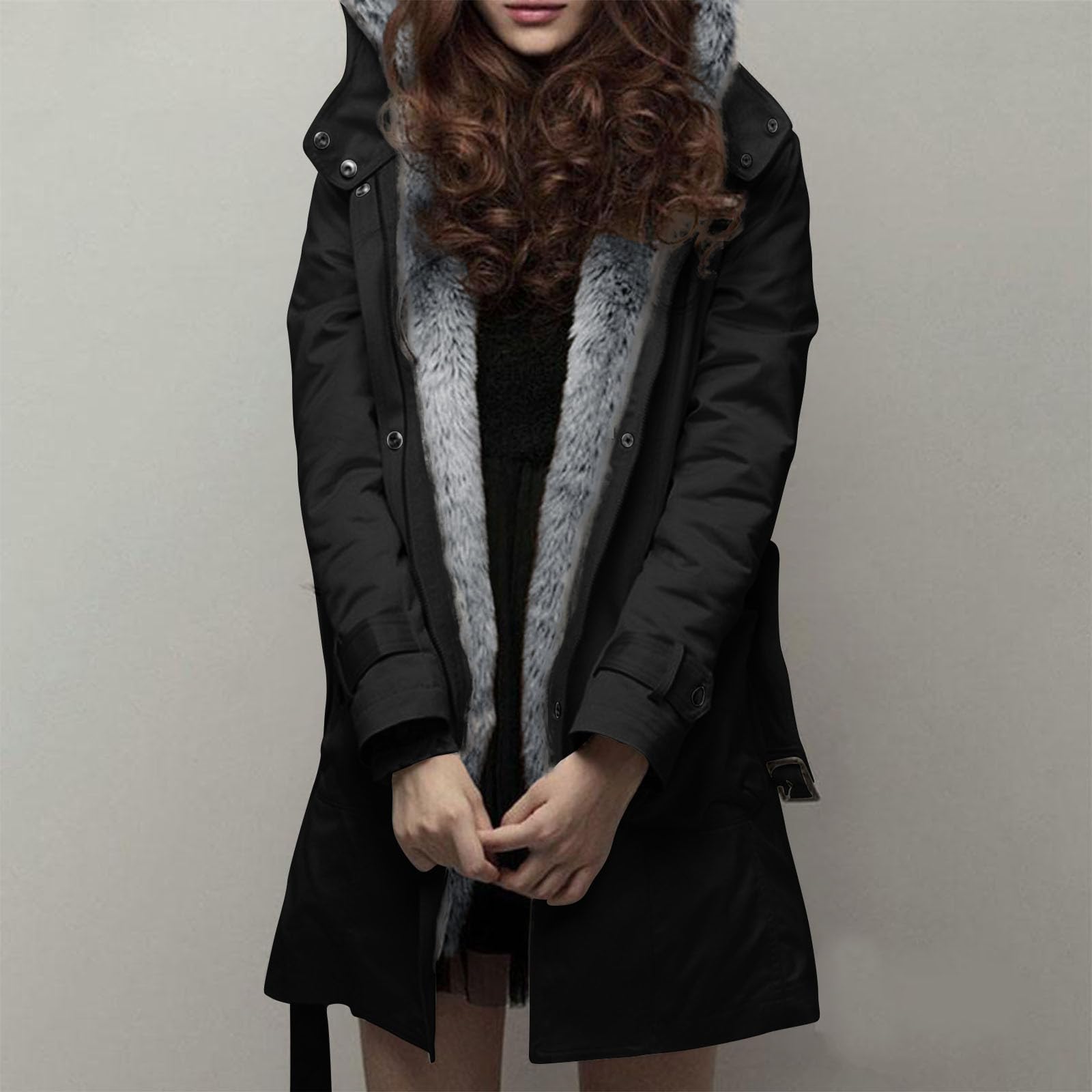 レディース ジャケット COTTON×LAMB Lamb Wool Coat Maisdgop Women's Winter Coat - Lamb Wool Cotton