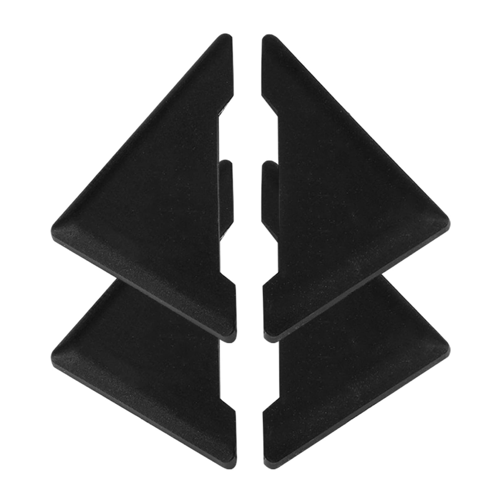 Door Anti-Collision Stickers 4Pcs Silicone Car Door Edge Protectors Universal Corner Guards for Vehicle Protection Black