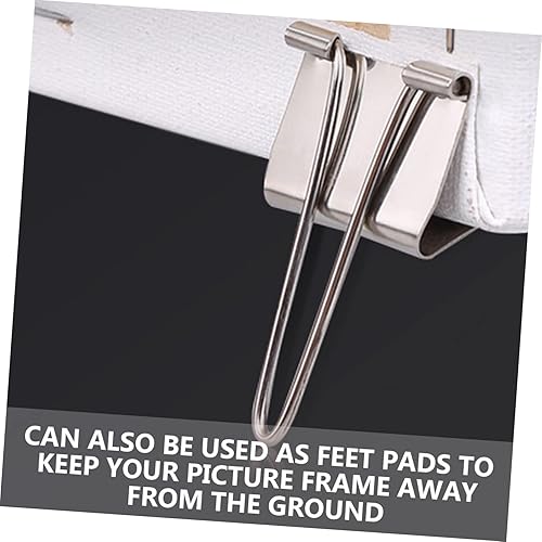 Miniatura 8 de 6 clips de lona adhesivos para alambre, lienzos húmedos, clip de marco de pintura al óleo, clip de separación para marco seco y húmedo, divisor de