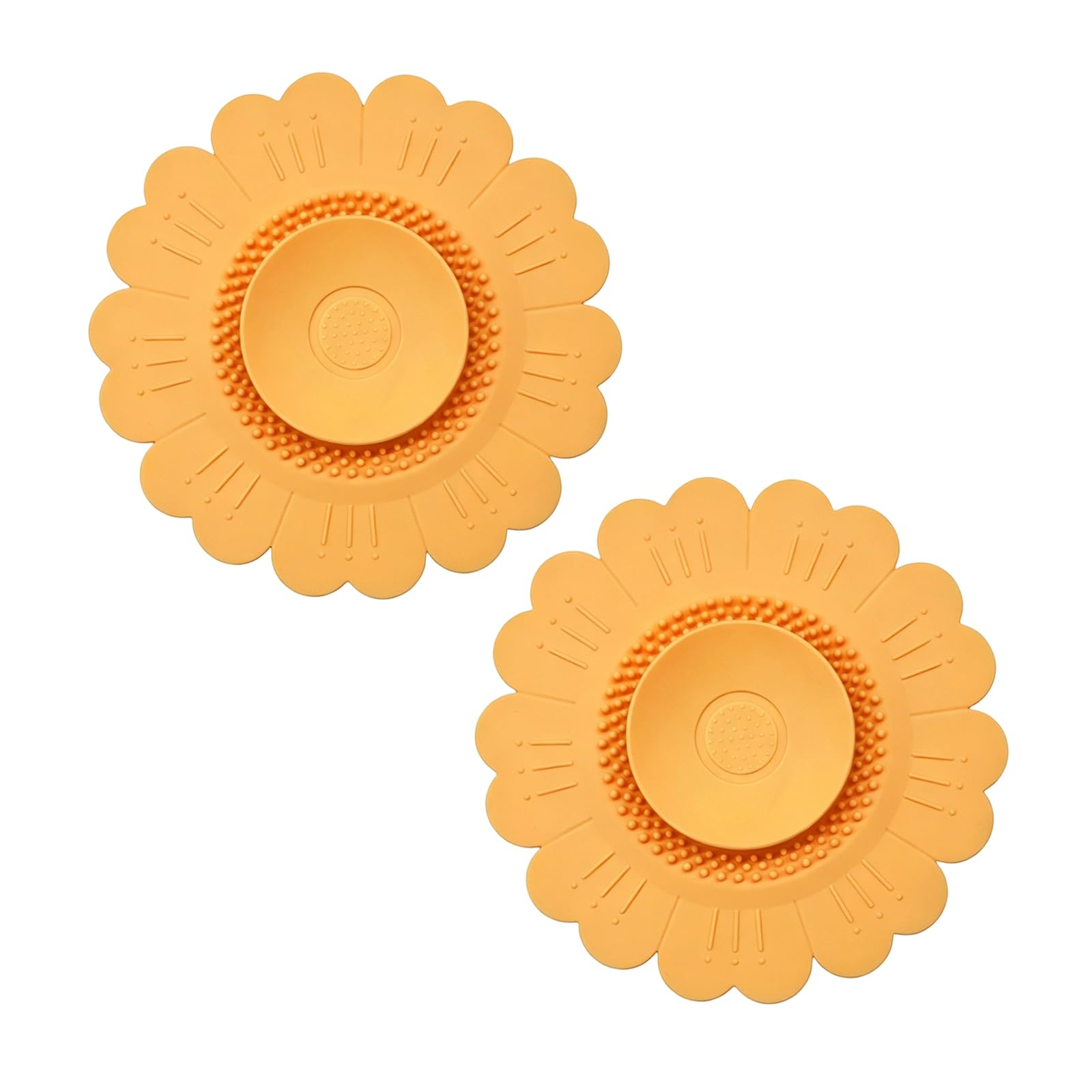 Flexible Silicone Sink Strainer Sunflowers Shape Silicone Drain Stopper Anti-Blocking Reusables Silicones Sink Filter Drain Stopper