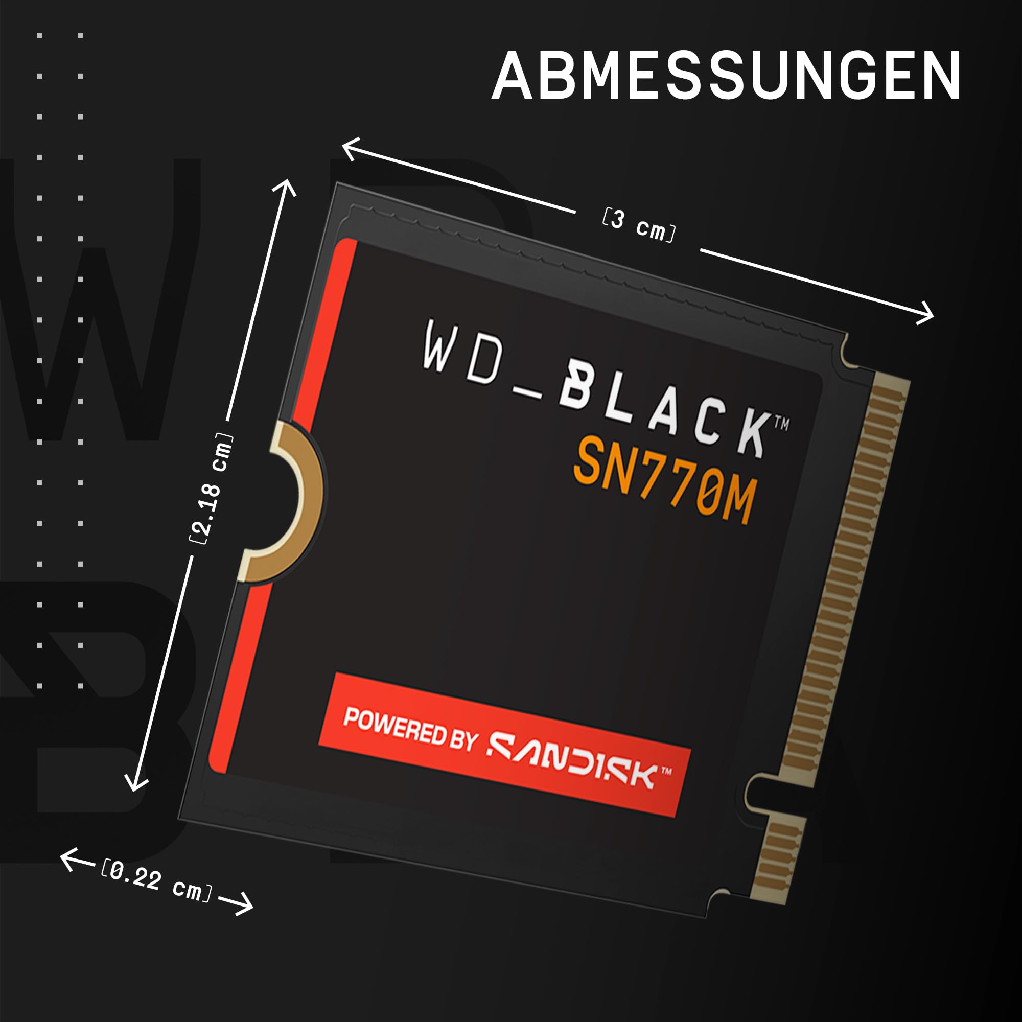 WD_BLACK SN770M 1TB M.2 2230 NVMe SSD PCIe Gen 4.0