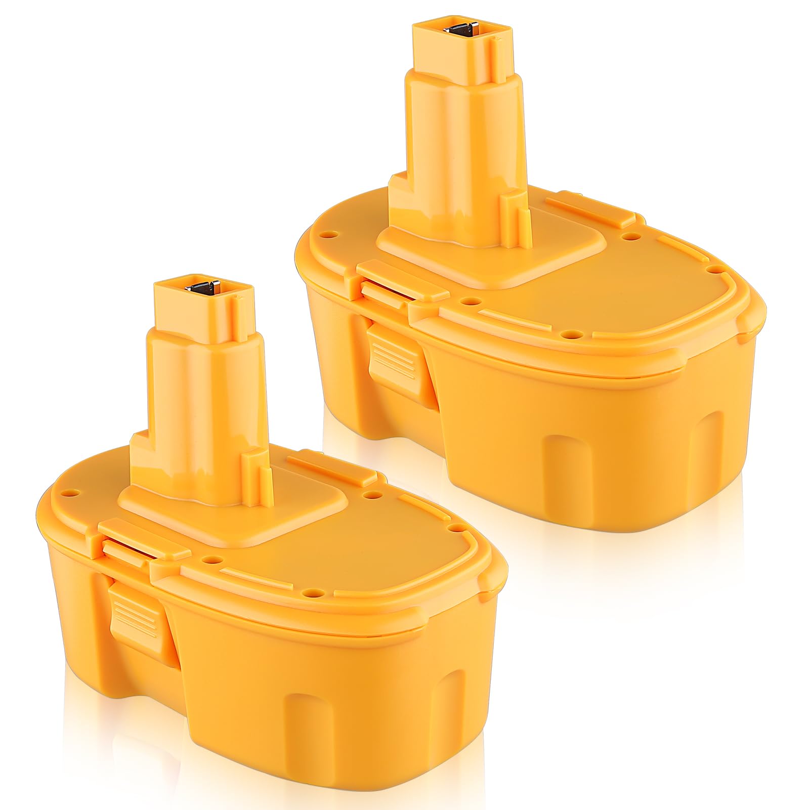 VANTTECH 2Packs DC9096 4.8Ah Ni-MH Battery Replacement for Dewalt 18V Battery DE9098 DE9503 DE9039 DE9095 DE9096 DW9096 DW9095 DW9098 DC725