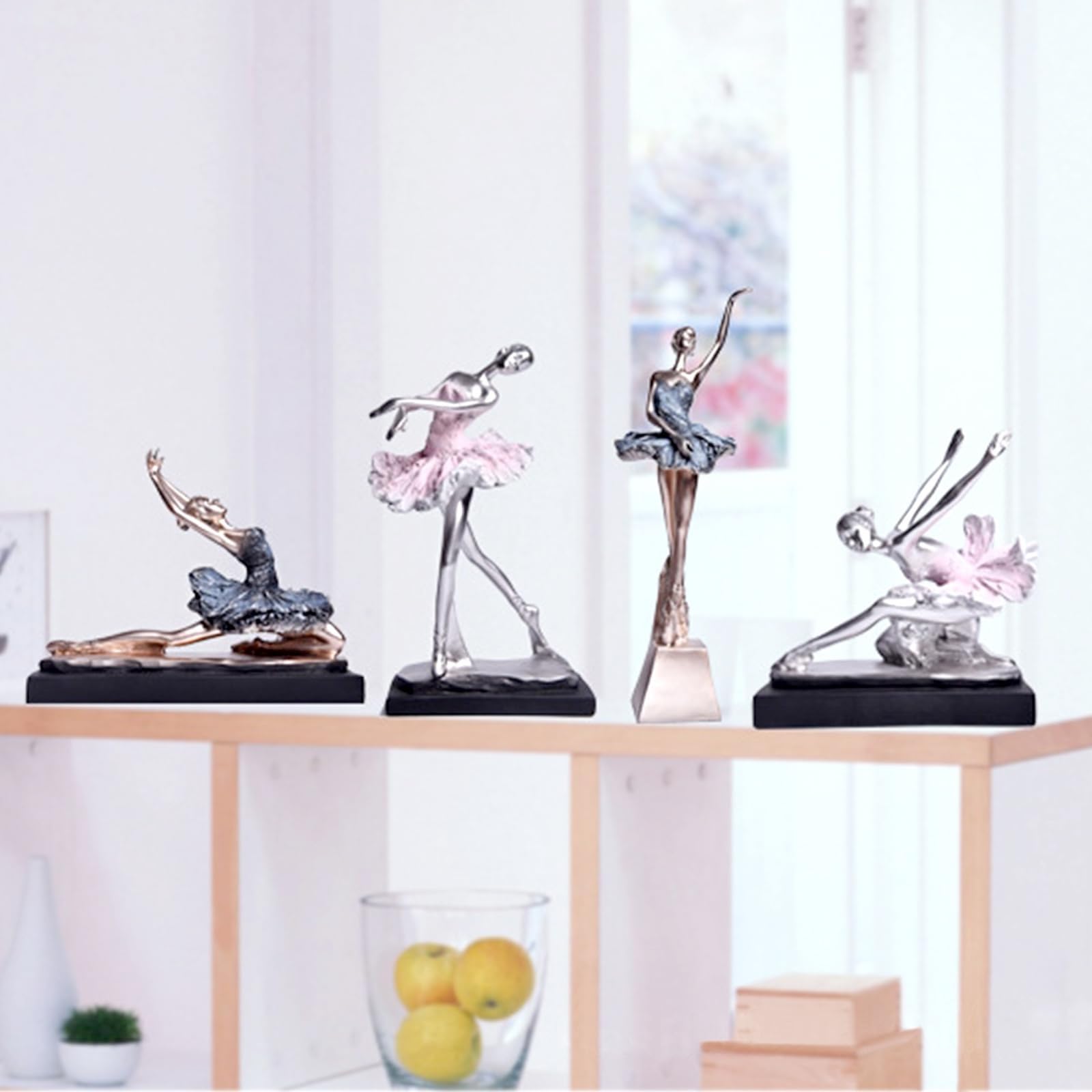 Estatuas artísticas para decoración de Escritorio: estatuas de Bailarina, esculturas de Mesa para niña, Figuras artísticas de Bailarina, Decoraciones de Escritorio, Arte