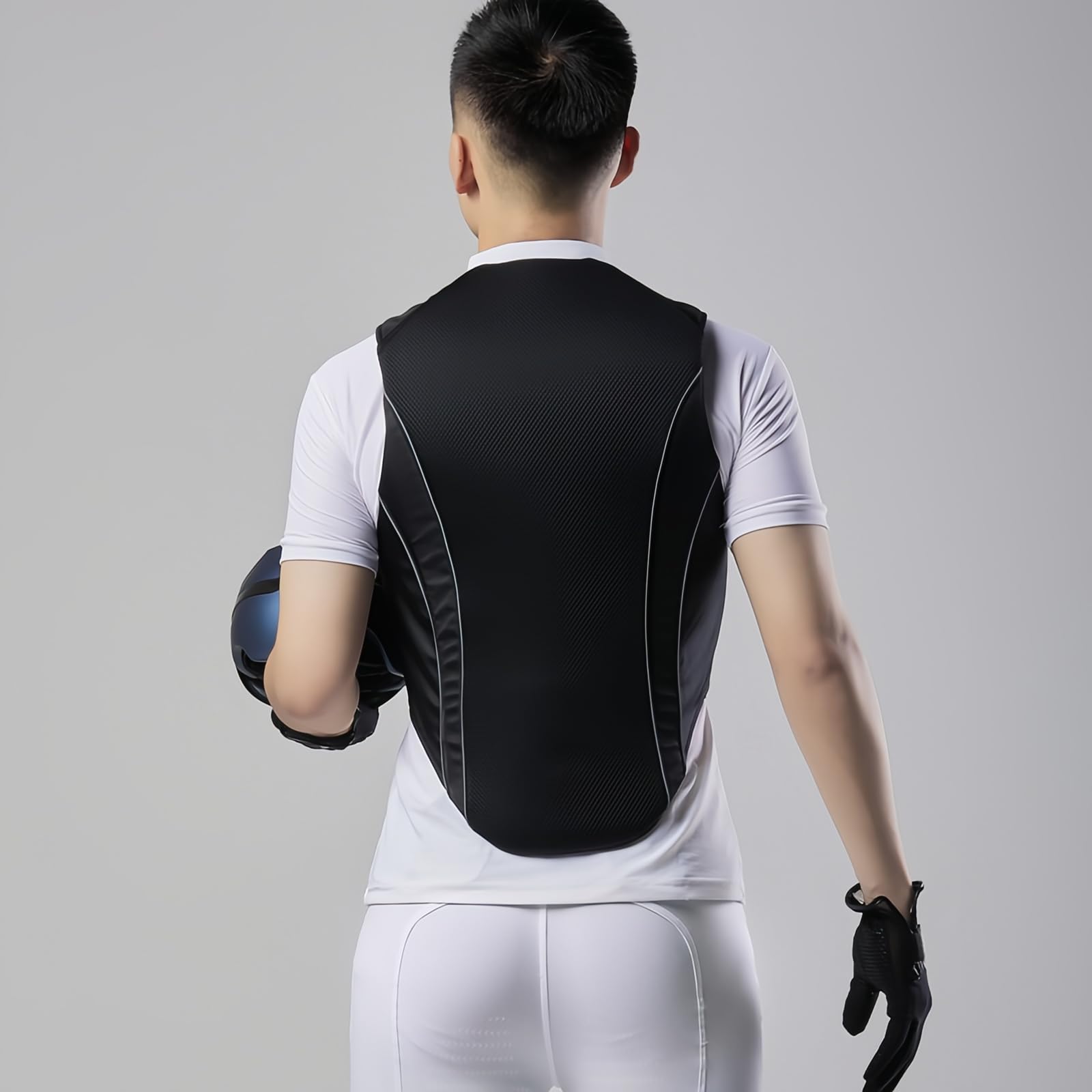 Giubbotto di protezione professionale da equitazione per donne e uomini, nero morbido gilet di sicurezza imbottito Equestrian, protezione del corpo