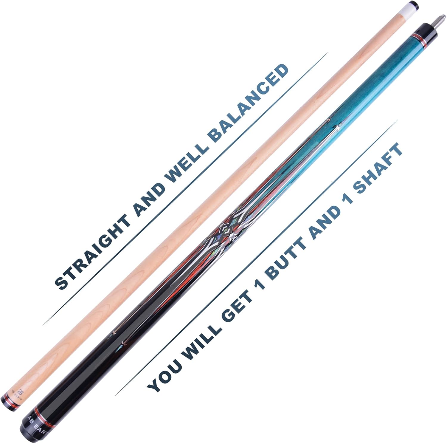 36 Inch/ 42 Inch/ 48 Inch Short Pool Cue Stick for Kids, Canadian Maple Billiard Cues for Tight Spaces
