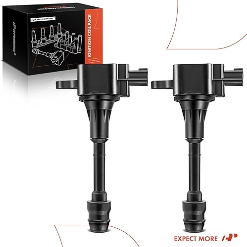 Miniatura 8 de A-Premium Paquetes de bobinas de encendido de motor compatibles con Nissan Sentra Altima 2002-2006 X-Trail 2002-2007 2010-2013 I4 2.5L 2-PC Set