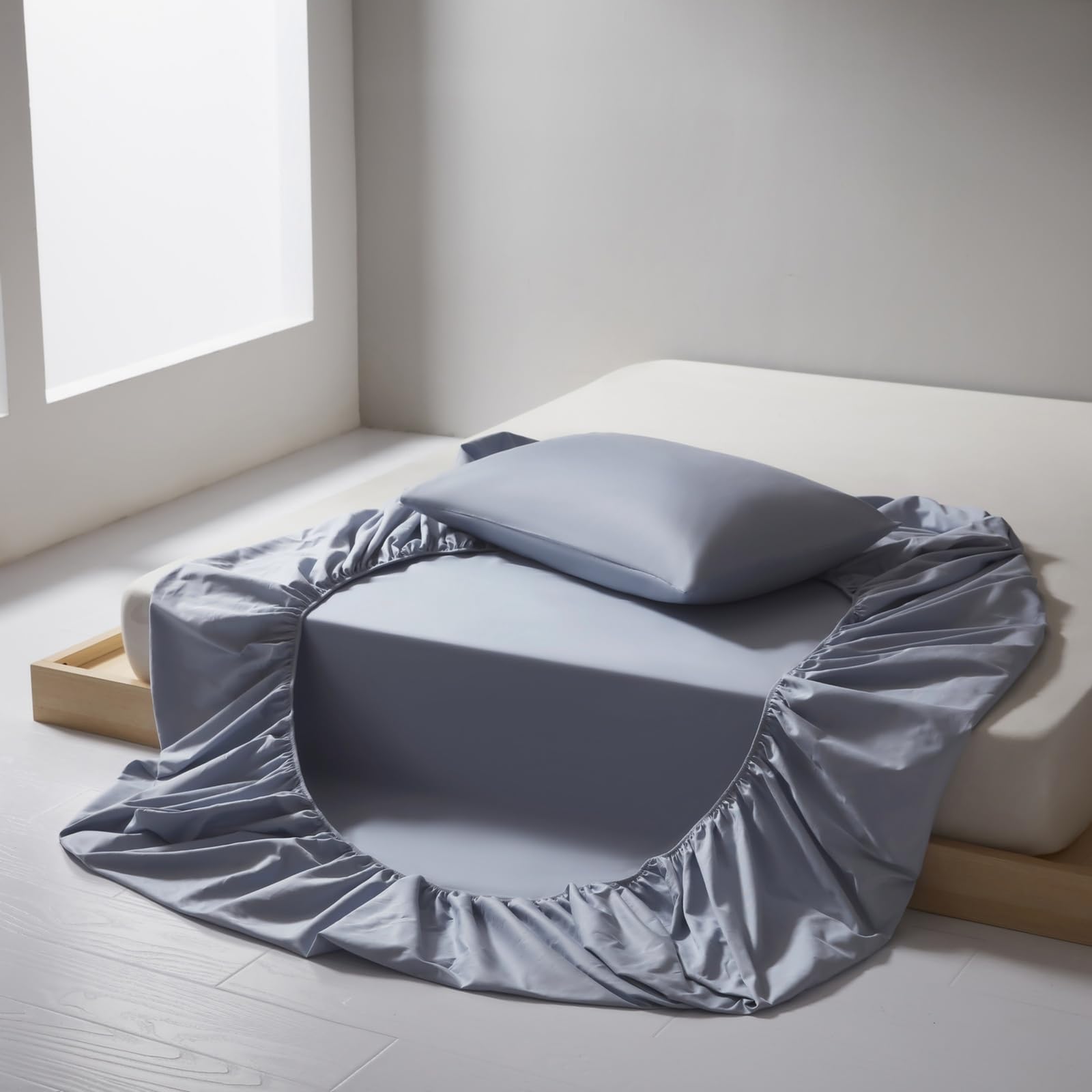 Spannbettlaken 180x200 Hellkhaki