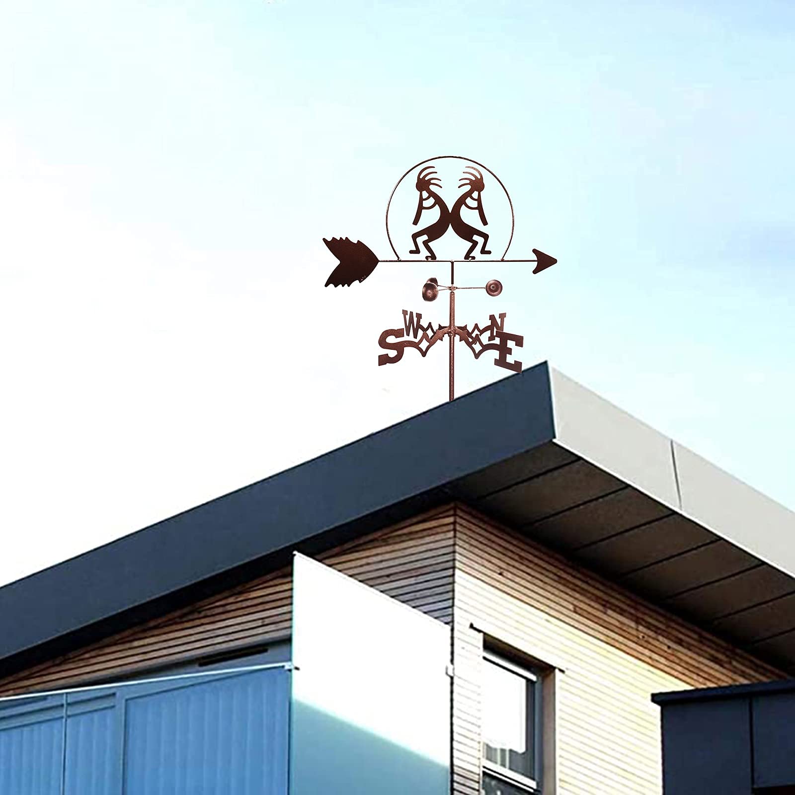 Bandierina segnavento, scultura creativa in acciaio inossidabile, ornament
