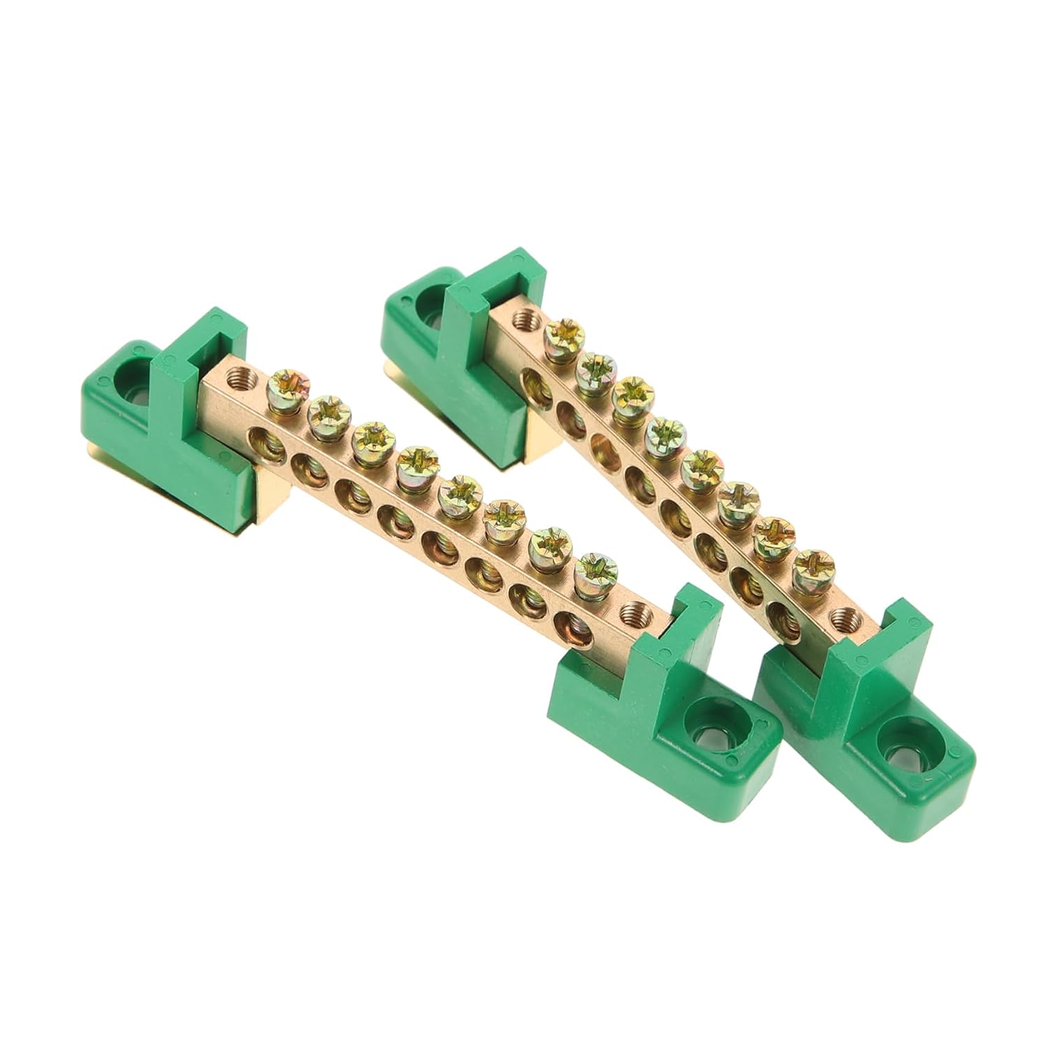 4pcs Heavy Duty Electrical Enclosure Grounding Bar Terminal Positions Kit Easy Install Grounding Block
