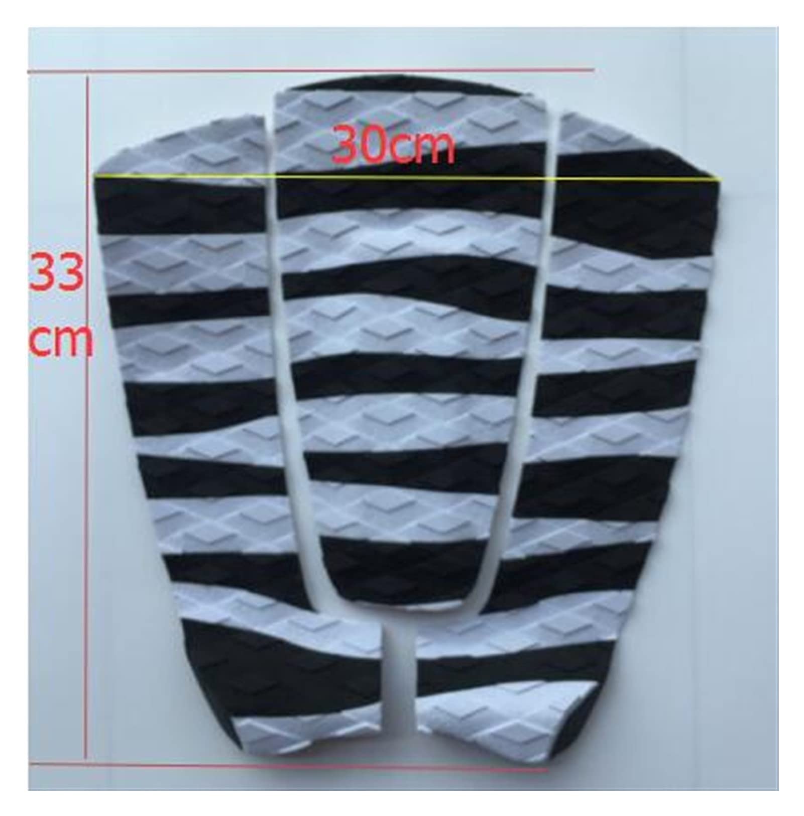 3-Pieces Pad EVA Surfboard Pad Traction Deck Pad Surf Tail Pad (Color : Grey)