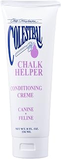 Chris Christensen Colestral Chalk Helper Conditioning Crème for Dogs Beards, Cheeks, and Chest, Groom Like a Professional, Restores Moisture, 8 oz Tube