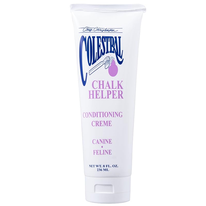 Condicionador para Cães Chris Christensen Colestral Chalk Helper para Barbas, Bochechas e Peito, 236 mL