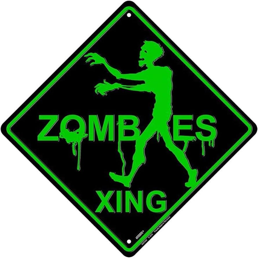 Amazon.com: Signs 4 Fun Decorative Crossing Sign | Zombie