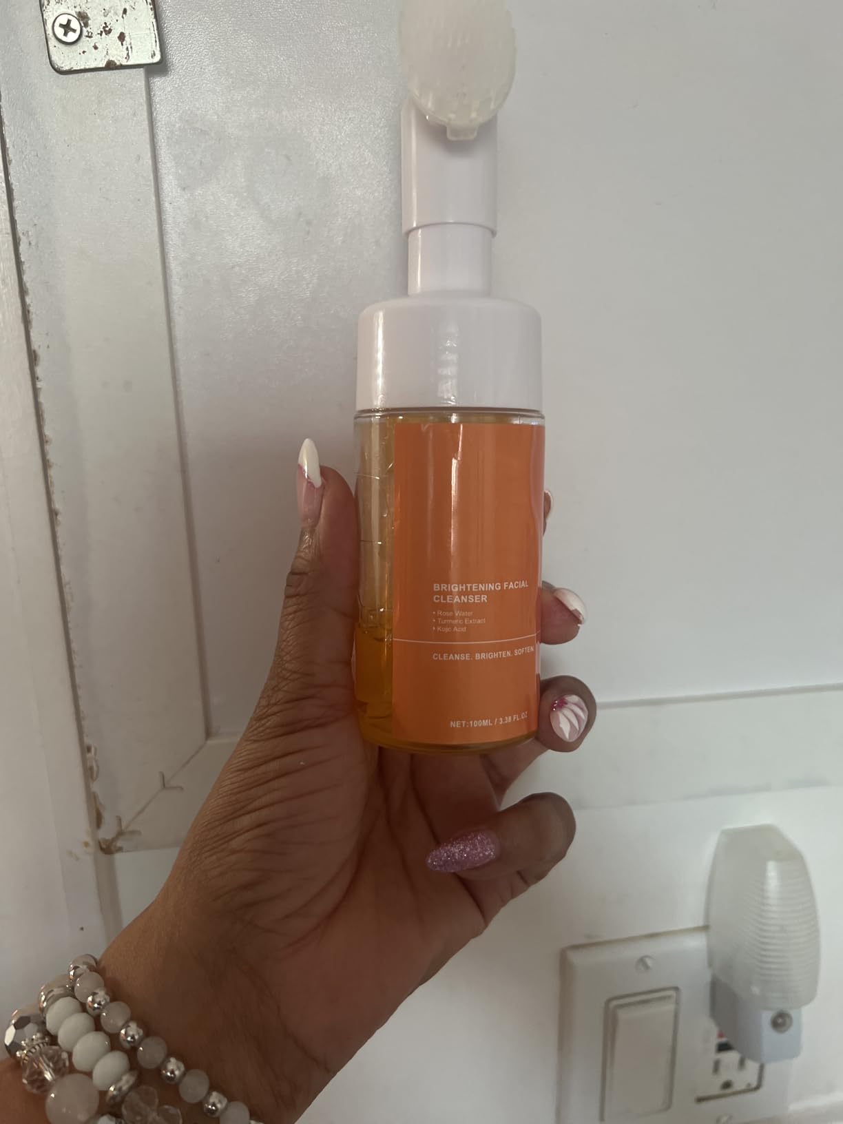 EIVJEC Turmeric Facial Cleanser, 2Pcs Foaming Face Wash, Turmeric Acid Foaming Cleanser for All Skin Types