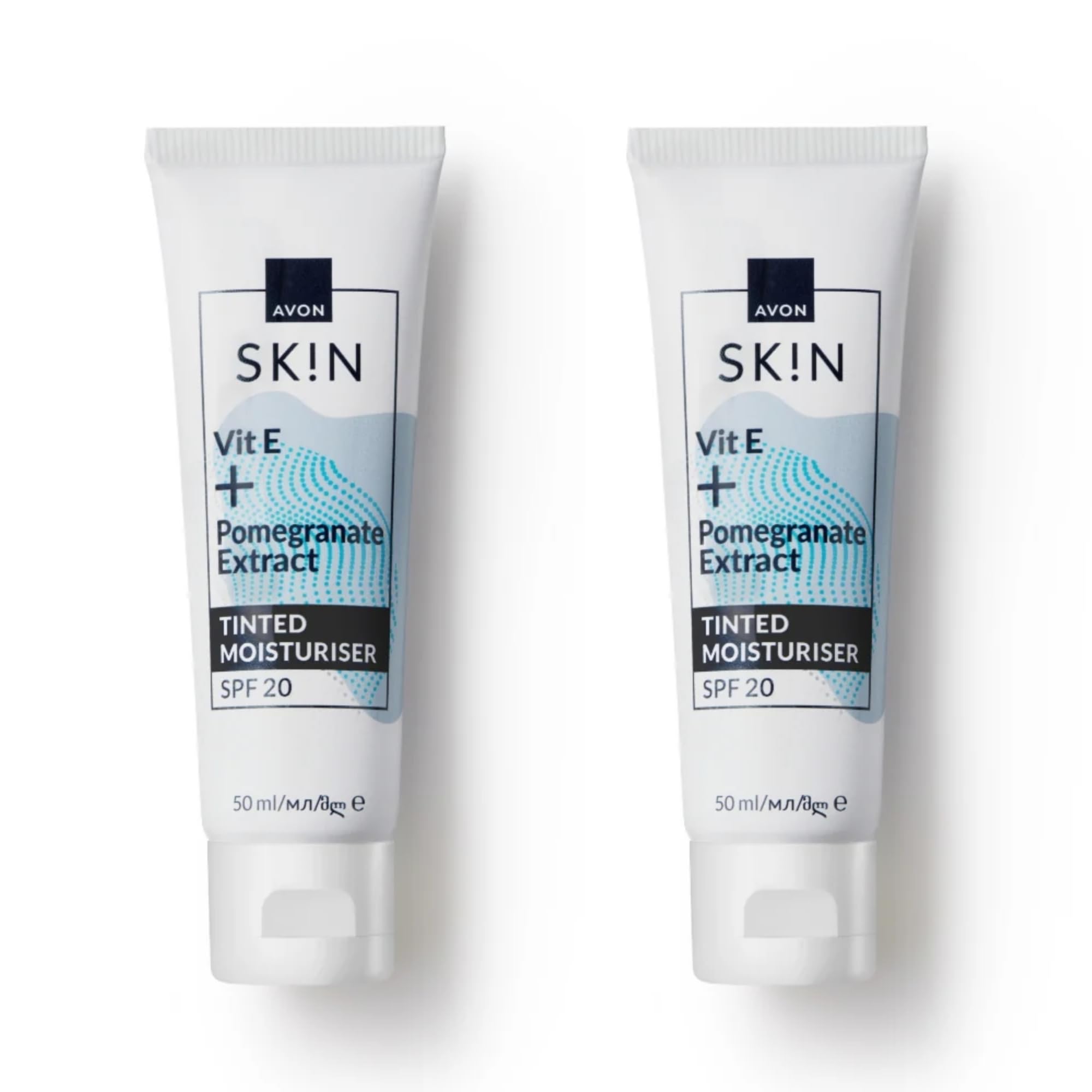 Avon SK!N Radiance Tinted Moisturising Day Cream SPF20, 50ml, Infused with Pomegranate Extract for Radiant Skin, Healthy-Looking Glow, Cruelty Free