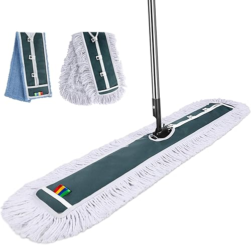 Miniatura 15 de Trapeadores de Microfibra para Limpieza de Pisos, Trapeadores Profesionales Masthome con Almohadillas Lavables 4 piezas, Mopa Plana de Uso Húmedo y