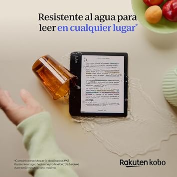 Kobo Libra Colour | eReader | 7 Glare-Free Colour E Ink KaleidoTM 3 Display | Dark Mode Option | Audiobooks | Waterproof | Black