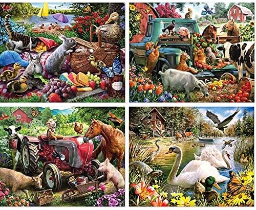 Bits and Pieces Set de 4 Rompecabezas 300 Piezas miniatura 3
