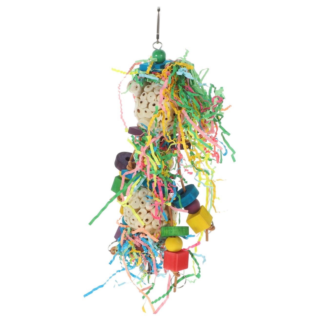 Yardwe 3stücke Kauspielzeug Für Papageien Und Wellensittiche Hängendes Spielzeug Mit Bunten Holzblöcken Dekoratives Vogelspielzeug Für Käfige Geeignet Für Und Spielaktivitäten