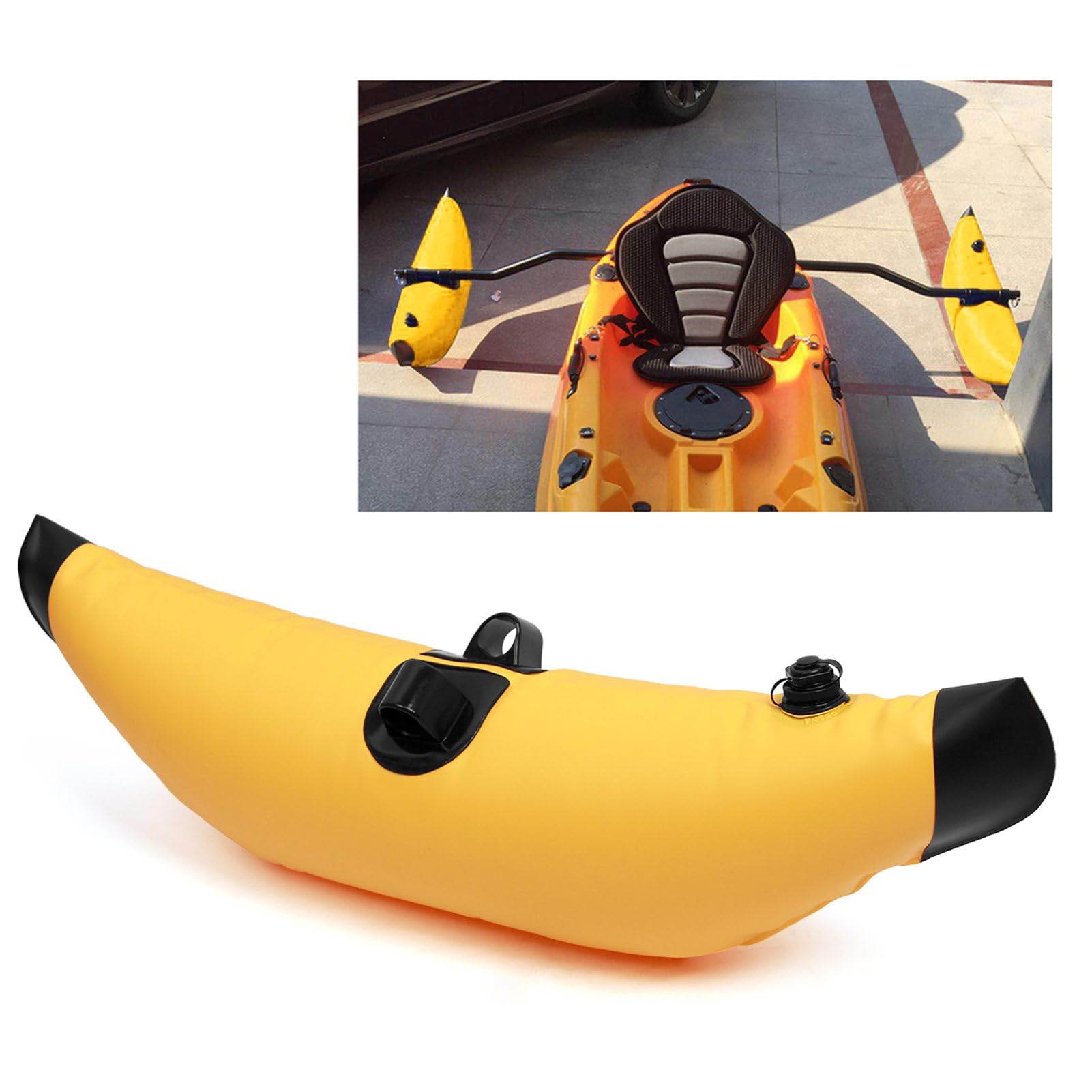 Wakects Stabilisateur de Kayak Gonflable en PVC avec Embout de Verrouillage sécurisé pour la Voile, la Pêche et Le Pagayage