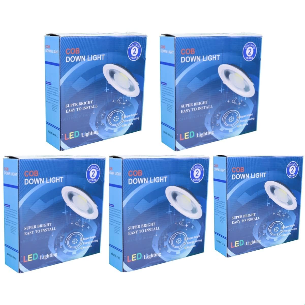 Jandei – Oprawa typu Downlight LED COB o mocy 30 W, reflektor punktowy z białą aluminiową okrągłą ramą, 215 x 55 mm (otwór wpuszczany 190 mm), 2700 lumenów, IP44. Idealny do salonu, kuchni, łazienki