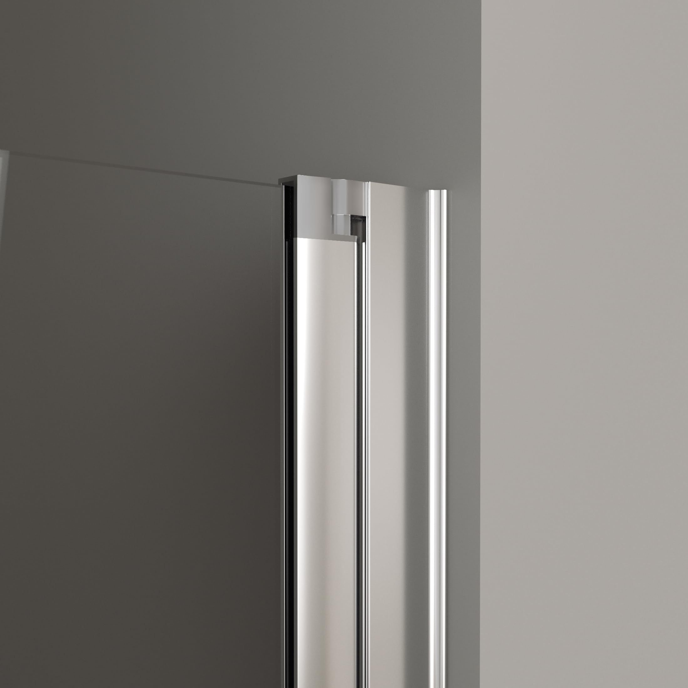 Box Doccia Saloon Doppia battente per nicchia trasparente 6mm in cristallo temperato porta con maniglie e profili cromati reversibile h195 (Trasparente, 70cm)
